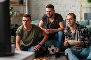 watching sports